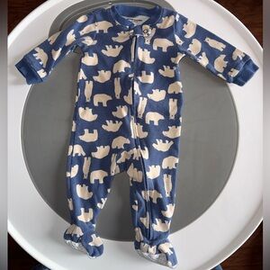 Amazon Essentials Blue and Cream Kids One Piece with Polar Bears